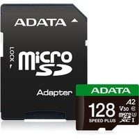 ADATA SPEED PLUS microSDXC Speicherkarte 128 GB A2 Schwarz - Bild 1