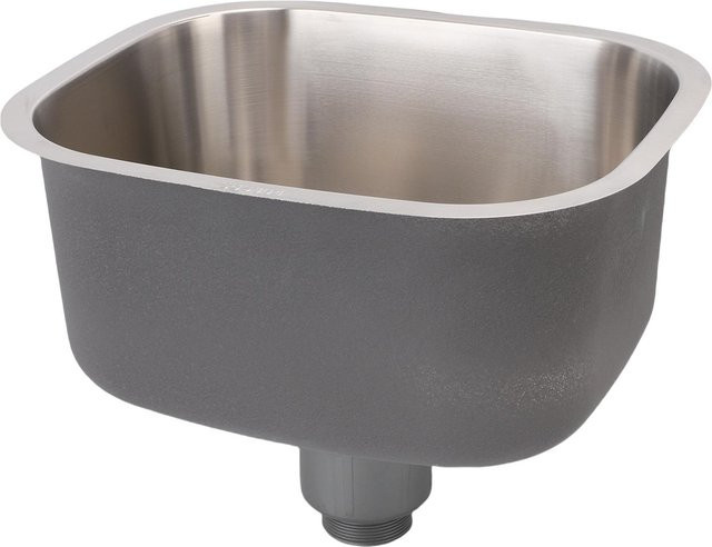 Aimo Einzelbecken Wasserspüle aus 304 Edelstahl in Silber als Unterbaubecken für Küche, Bar oder Badezimmer - Bild 1