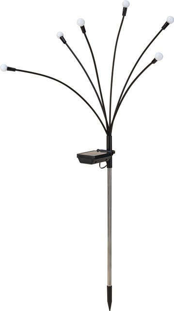 LIVARNO LED-Solarleuchte Kugel in Schwarz mit Erdspieß und Dämmerungssensor für Garten, Terrasse und Balkon - Bild 1