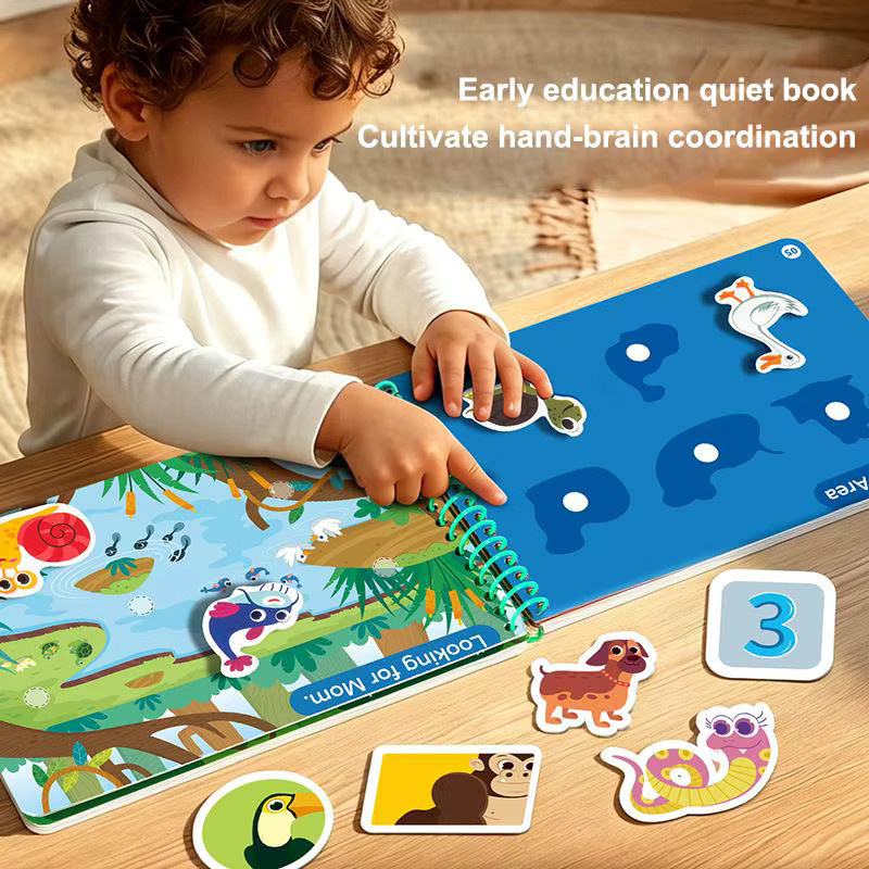 4 Beschäftigungsbücher für Kinder mit Cartoons und Stickern, A4, Mehrfarbig - Bild 3