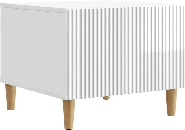 vidaXL Couchtisch modern in Weiß Hochglanz aus Holzwerkstoff B/T/H: 49 x 50 x 40 cm - Bild 1