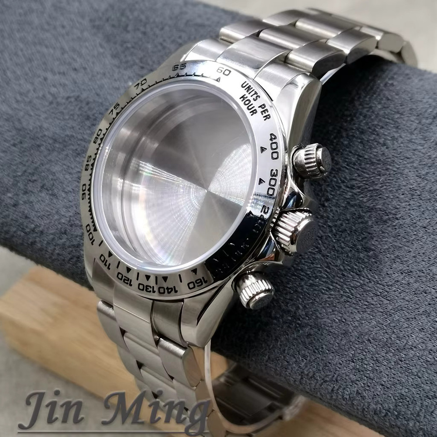 LUJIE Uhrenarmband Edelstahl, Silber, 40 mm - Bild 3