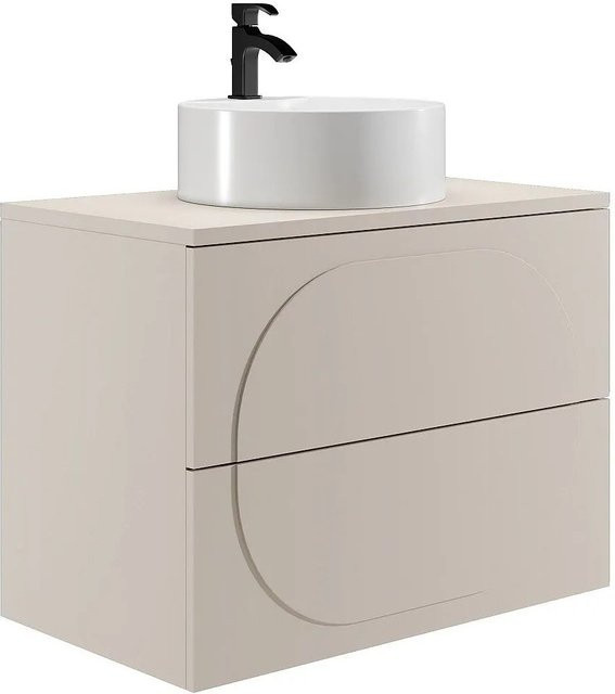 Vutoma Einzelwaschtisch Beige B: 80 cm, T: 60 cm, H: 46 cm - Bild 1
