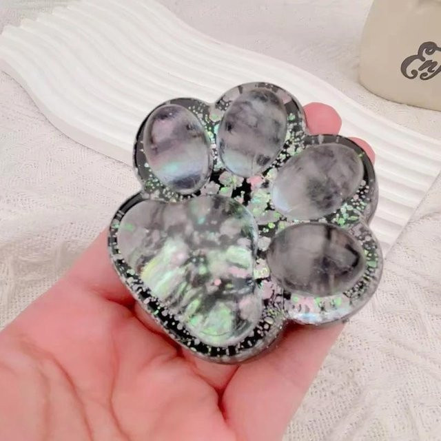 Simulation Katzenpfote Squishy Fidget Spielzeug, Silikon, schwarz weiß - Bild 1