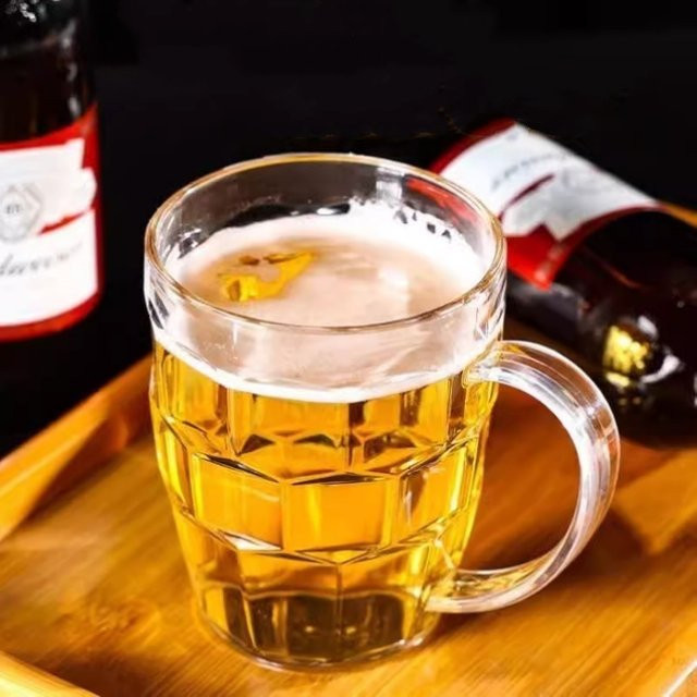 Arshen Acryl Bierbecher aus Kunststoff, transparent, unzerbrechlich Trinkgeschirr für Bar und KTV - Bild 1