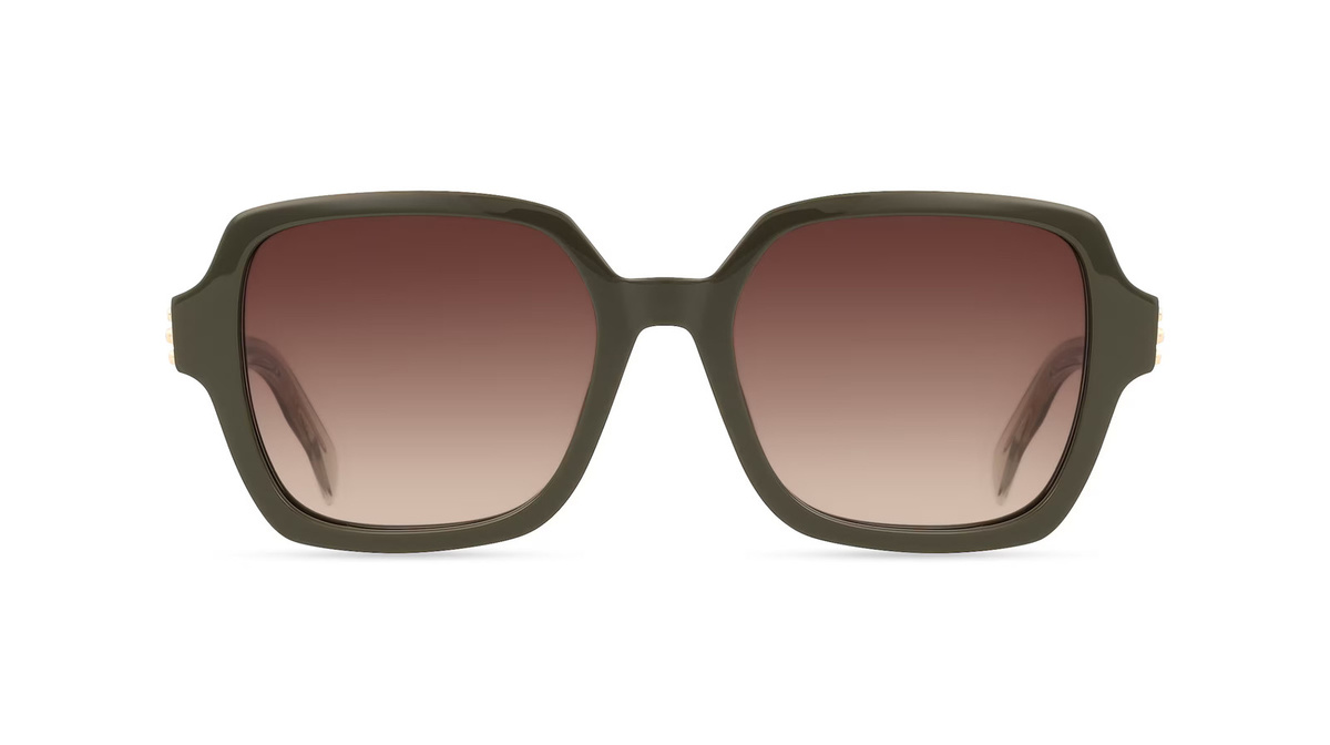 Zadig & Voltaire SZV473 Sonnenbrille, Vollrand, hexagonal, Kunststoff, grün, Damen - Bild 1
