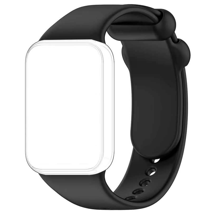 Xiaomi Uhrenarmband Silikon, Schwarz, Unisex, Xiaomi Mi Band 8 Pro, Redmi Watch 5 - Bild 2