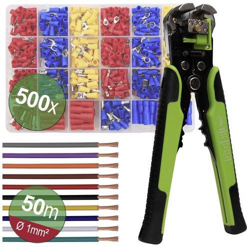 Quadrios 22T012 Abisolierwerkzeug-Set aus Stahl in Multicolor für 0,25 bis 6mm² - Bild 1