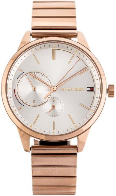 Tommy Hilfiger Damenuhr, Quarz, Edelstahl, Silber, 38 mm - Bild 1