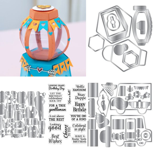 3D Gumball Machine Metall-Stanzformen für DIY Scrapbooking und Bastelarbeiten - Bild 1