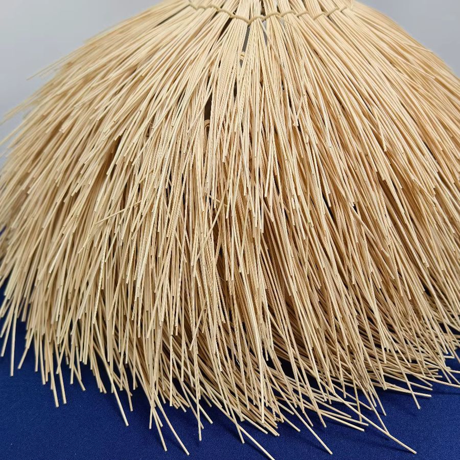 JOYINLED Vintage Rattan Anhängerleuchte im japanischen Stil mit integriertem LED-Licht in Braun - Bild 4