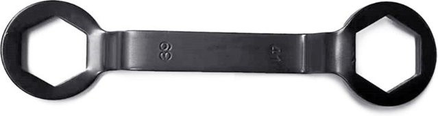 SoleMemory Kupplungsnaben-Kontermutter-Werkzeug in Schwarz für Motorrad und Roller zur Kupplungsdemontage und Reparatur mit 39mm und 41mm Steckschlüssel-Satz - Bild 1
