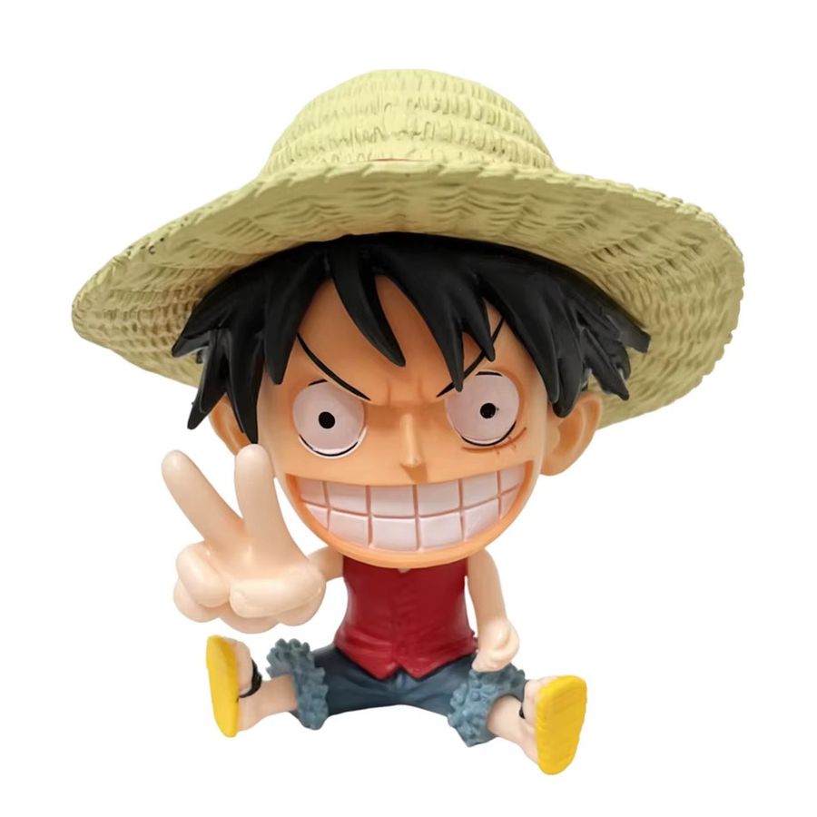 Bandai One Piece Anime Figur Sitzender Luffy aus PVC in Multicolor - Bild 2