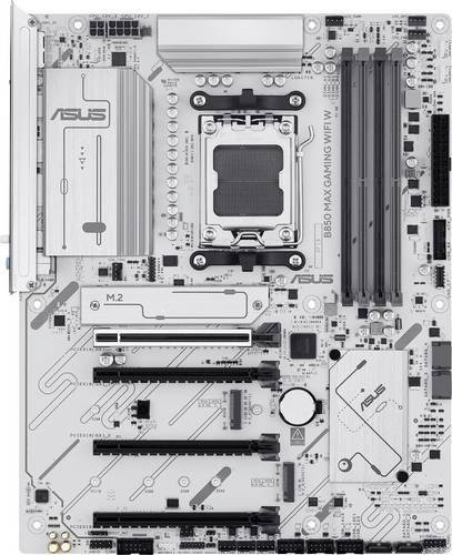 Asus B850 MAX GAMING WIFI W Mainboard ATX Socket AM5 AMD B850 Chipsatz DDR5 White mit Wi-Fi und Bluetooth - Bild 2