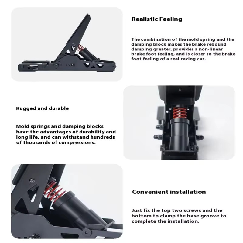 Fanatec Racing SR-P Lite Bremspedal-Performance-Kit R5 Racing Simulator Brake Enhancement Pack in Schwarz - Bild 2