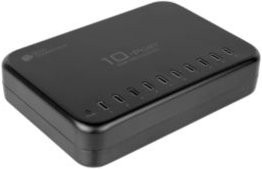 Good Connections USB-Desktop-Schnellladestation mit 10 USB-C Ports und 200 W Leistung, schwarz - Bild 1
