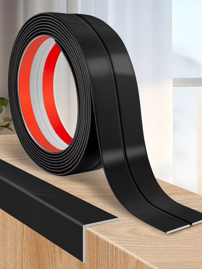 3M Selbstklebender Wandeckenschutz Flexibler L-Form Eckleifen Fugenstreifen in Anthrazit, Länge: 3 m - Bild 6