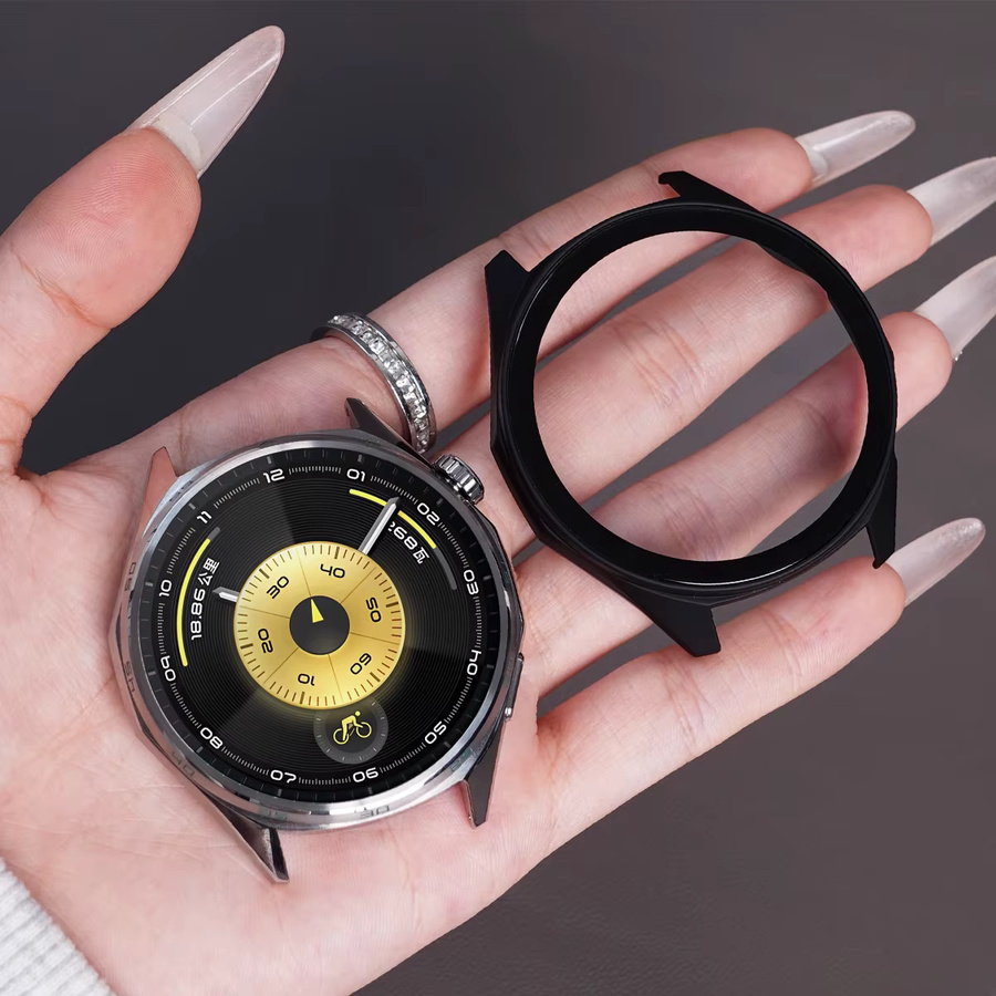 CAOWTAN PC-Gehäuse Schutzhülle für Huawei Watch GT6 46 mm und 41 mm Smartwatch Hohlstoßstange Schutzzubehör - Bild 4
