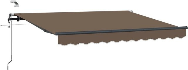 vidaXL Markisenstoff aus Polyester in Taupe, B: 350 cm, H: 250 cm - Bild 1