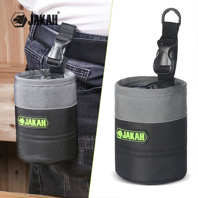 JAKAH Werkzeuggürteltasche JK-198 als multifunktionale Aufbewahrungstasche für Schrauben und Nägel in Grau - Bild 1