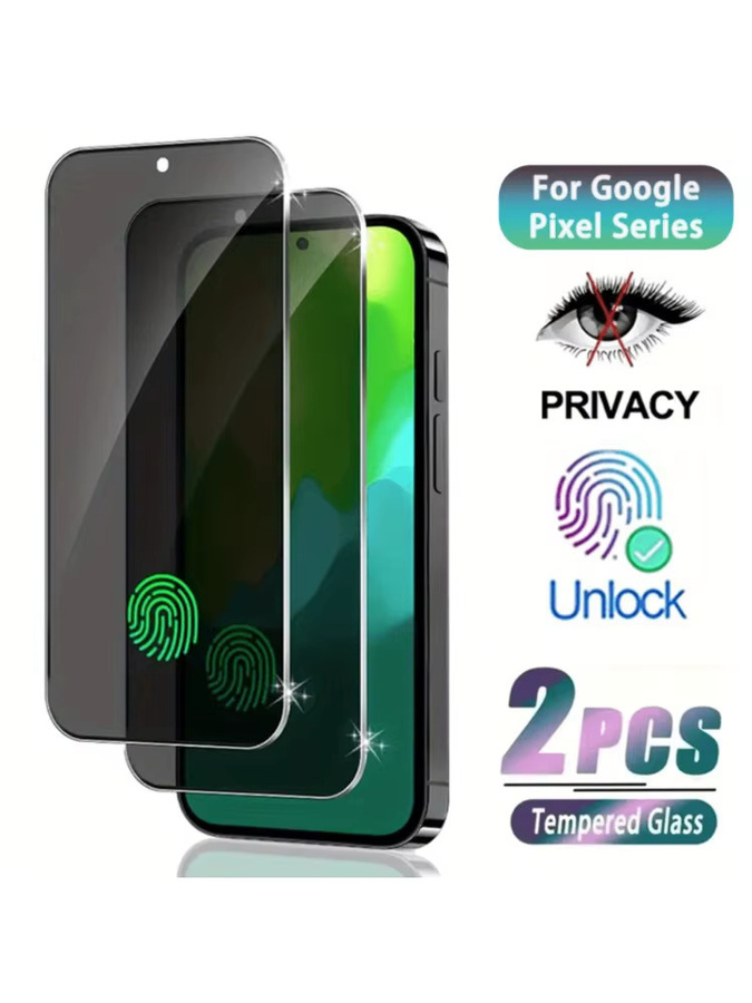 HKSN 2 Stück Anti-Spion Sichtschutz-Displayschutzfolie aus gehärtetem Glas für Google Pixel 9 Pro XL, 8a, 7a, 6a, 5 5G, transparent - Bild 6