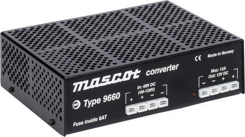 Mascot Battery 9660 DC/DC-Wandler 48 V/DC auf 12 V/DC, 12A, 158W, Schwarz - Bild 1