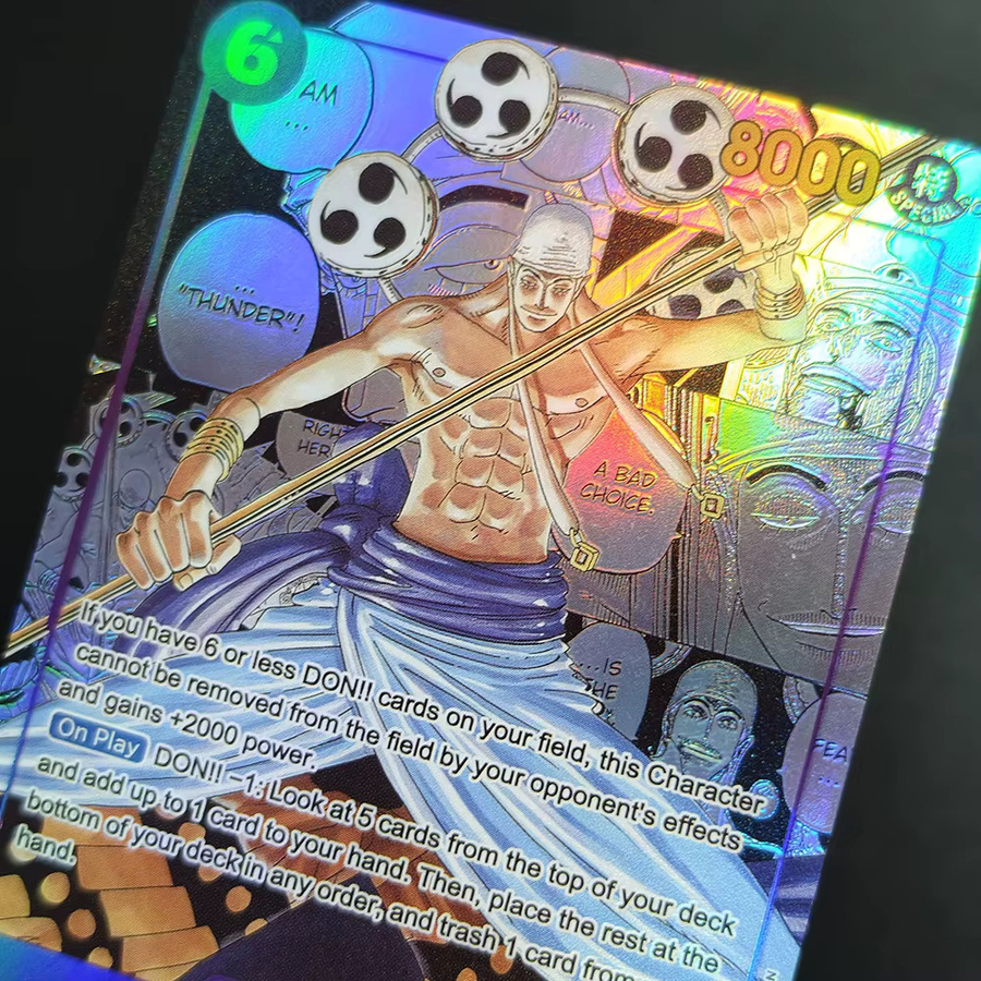 Bandai One Piece Enel Alternative Art Manga-Spiel Sammelkarte, Englisch - Bild 3