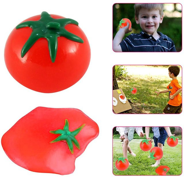 GOOD THINGS Tomaten-Quetschspielzeug, Stressabbau-Spielzeug, 25/60 ml blue - Bild 1