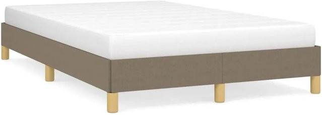 vidaXL Polsterbett aus Stoff in Taupe, B/T/H: 123 x 203 x 25 cm - Bild 1