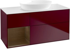 V&B Waschtischunterschrank Finion in Weiß Hochglanz, Breite: 120 cm, Tiefe: 50,1 cm, Höhe: 50,1 cm - Bild 1
