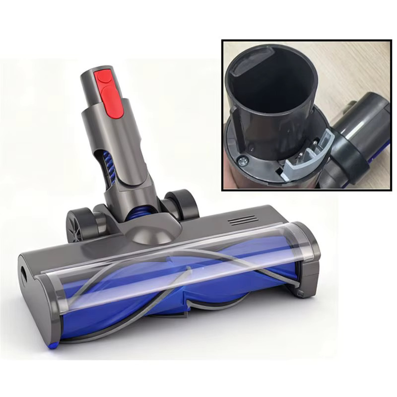 Roborock A39M Turbo-Bürstenkopf mit LED-Scheinwerfern und V-förmigen Turboborsten für Hartböden und Teppiche passend für H6 und H7 Staubsauger - Bild 2