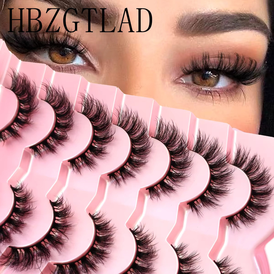 HBZGTLAD Katzenaugen-Wimpern, 7 Paar, Unisex - Bild 2