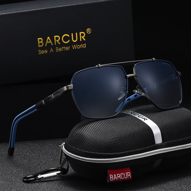 BARCUR Sonnenbrille, Vollrand, Metall - Bild 1