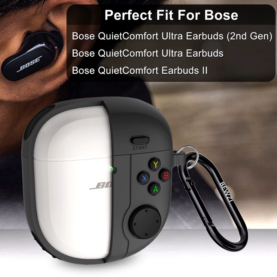 Vogue Creativity Schutzhülle für Bose QuietComfort Ultra und Ultra Earbuds 2. Generation in Schwarz und Grau - Bild 1