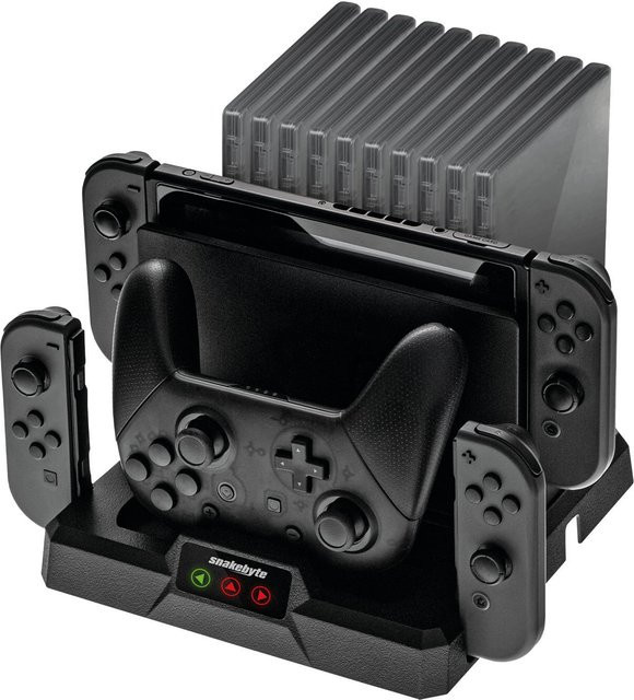 Nintendo Switch Dual Charge Base S Ladestation in Schwarz - Bild 1
