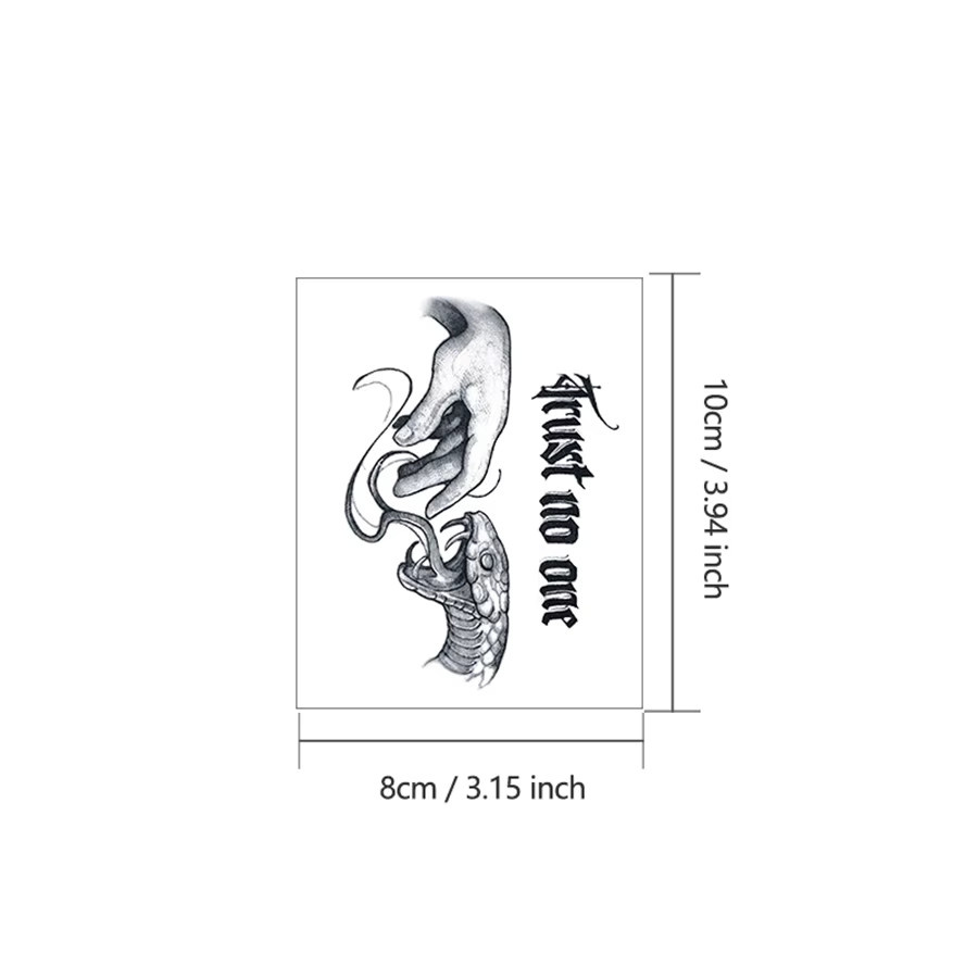 JKCODE TATTOO Temporäres Tattoo, wasserfest, 15 Tage - Bild 4