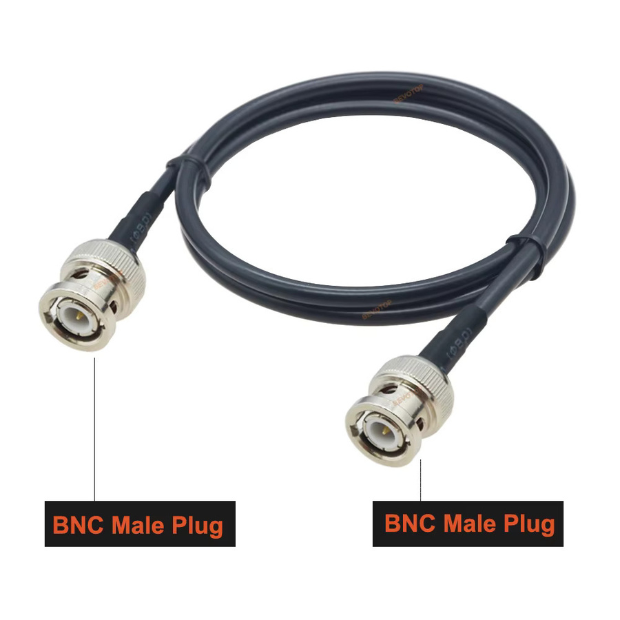 BEVOTOP BNC auf BNC RG58 Koaxial-Verlängerungskabel 50 Ohm in Schwarz - Bild 2
