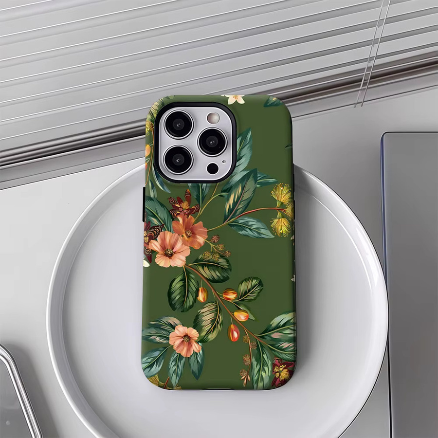 Jungle Bloom Robuste Handyhülle für iPhone 17 16 15 14 13 Pro Max Plus mit Magnetfunktion und Doppel-Schicht-Schutz - Bild 4