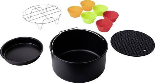 Princess 182011 Backeinsatz runde Kuchenform aus Silikon und Metall, Schwarz, 3,2 l - Bild 1