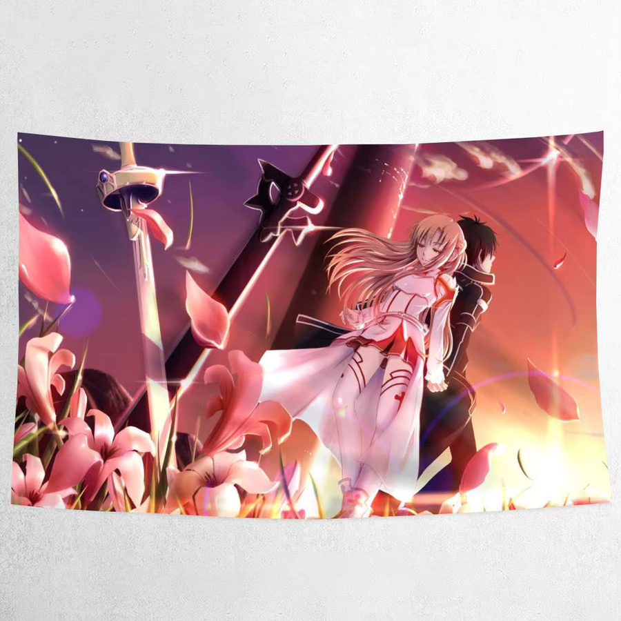 Mesuca Sword Art Online Party Dekoration Banner als Fotografie Hintergrund Poster für Kinder, Mehrfarbig - Bild 4
