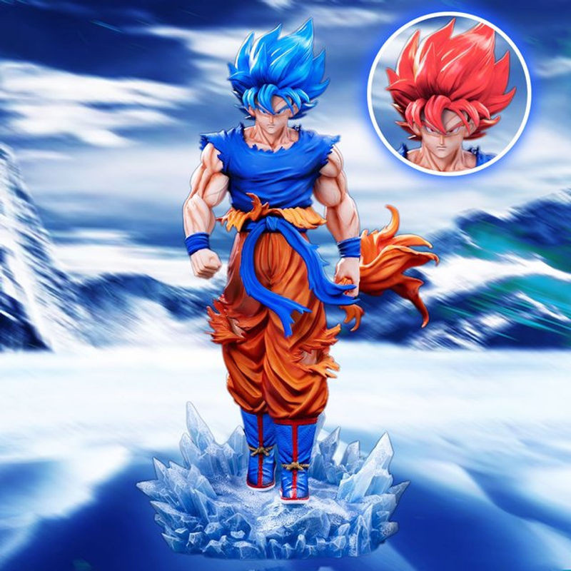 Bandai Dragon Ball Z Goku Super Saiyajin Action Figure aus Kunstharz, mehrfarbig - Bild 1