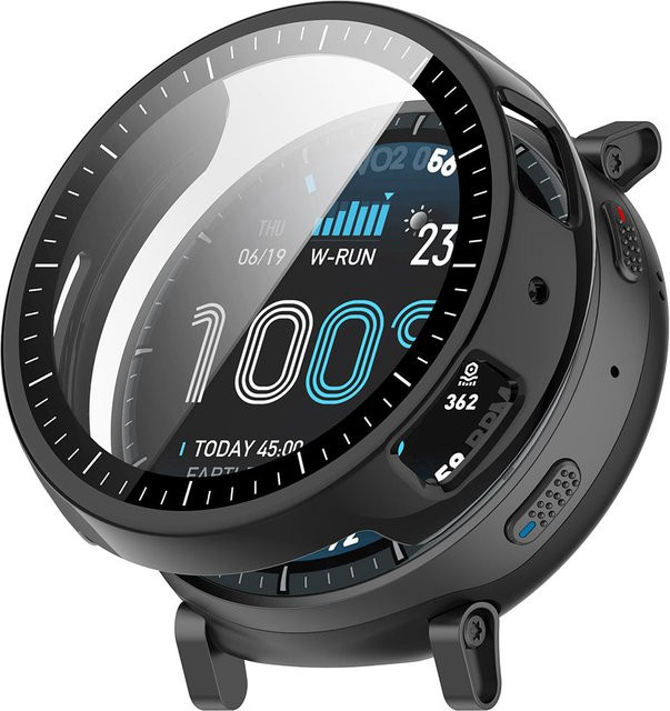 Techsuit Defense360 Pro Schutzhülle für Amazfit Active Max, Schwarz - Bild 1