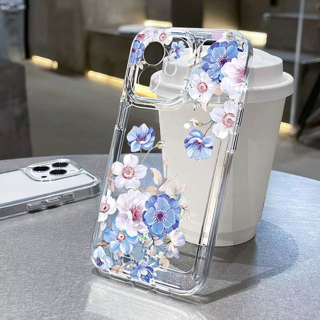 Vivid Flower Silikon Schutzhülle für Samsung Galaxy S25 S24 S23 S22 S21 S20 S10 Ultra und FE Modelle, Mehrfarbig - Bild 1