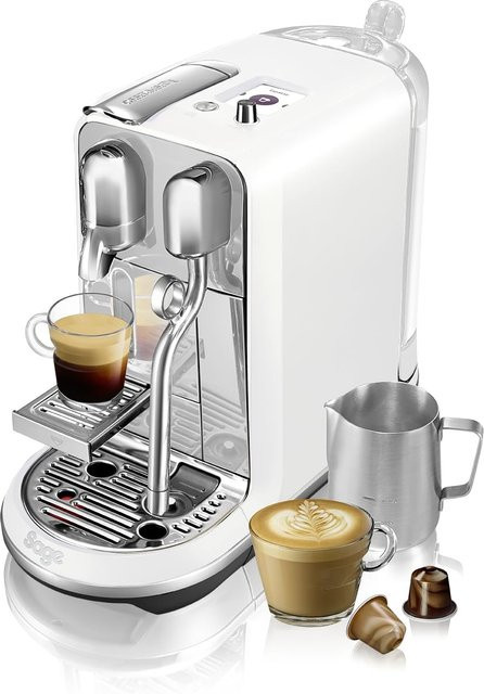Sage Creatista Plus Nespresso Kapselmaschine aus Edelstahl in Weiß mit Dampflanze - Bild 1