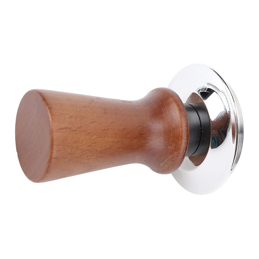 CosyHome Federbelasteter kalibrierter Kaffeetamper aus Holz mit Edelstahlbasis in Braun, Durchmesser: 51 mm - Bild 2