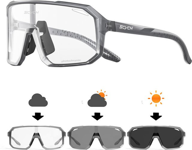 SCVCN Sportsonnenbrille, Photochrome, Vollrand, Kunststoff, Unisex - Bild 1