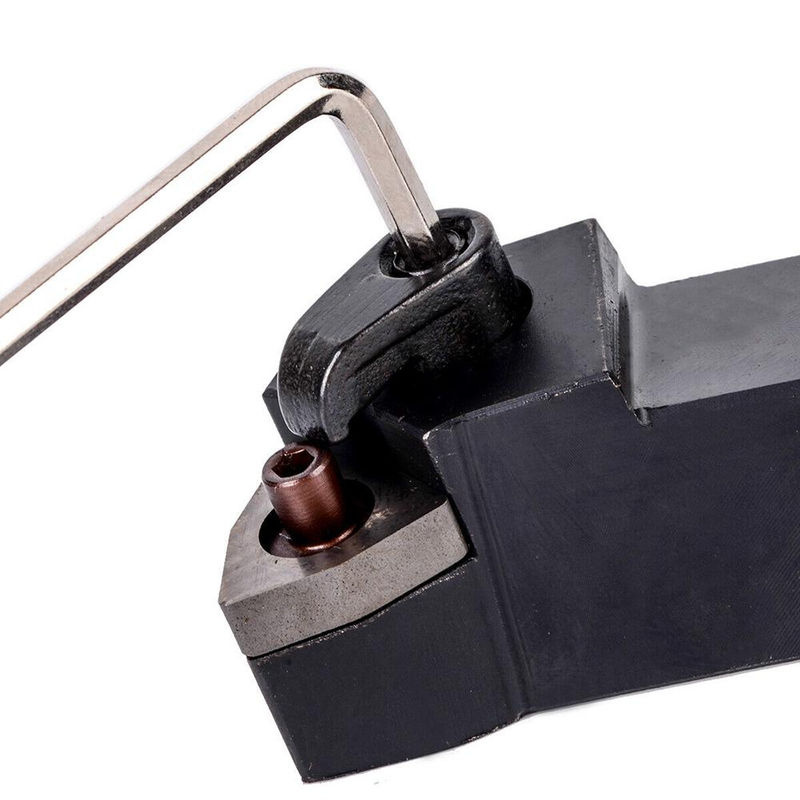 Kkmoon Drechselset für die Drehmaschine mit Halter, 10 WNMG080404 Hartmetalleinsätzen und Schraubenschlüssel in Schwarz - Bild 7
