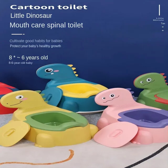 Tragbare Töpfchentrainingstoilette für Kinder in Rot mit rutschfestem Design aus Polypropylen - Bild 1