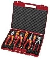 Knipex VDE Werkzeugset Elektro Set 2, 7-teilig in Rot/Gelb im Koffer - Bild 2