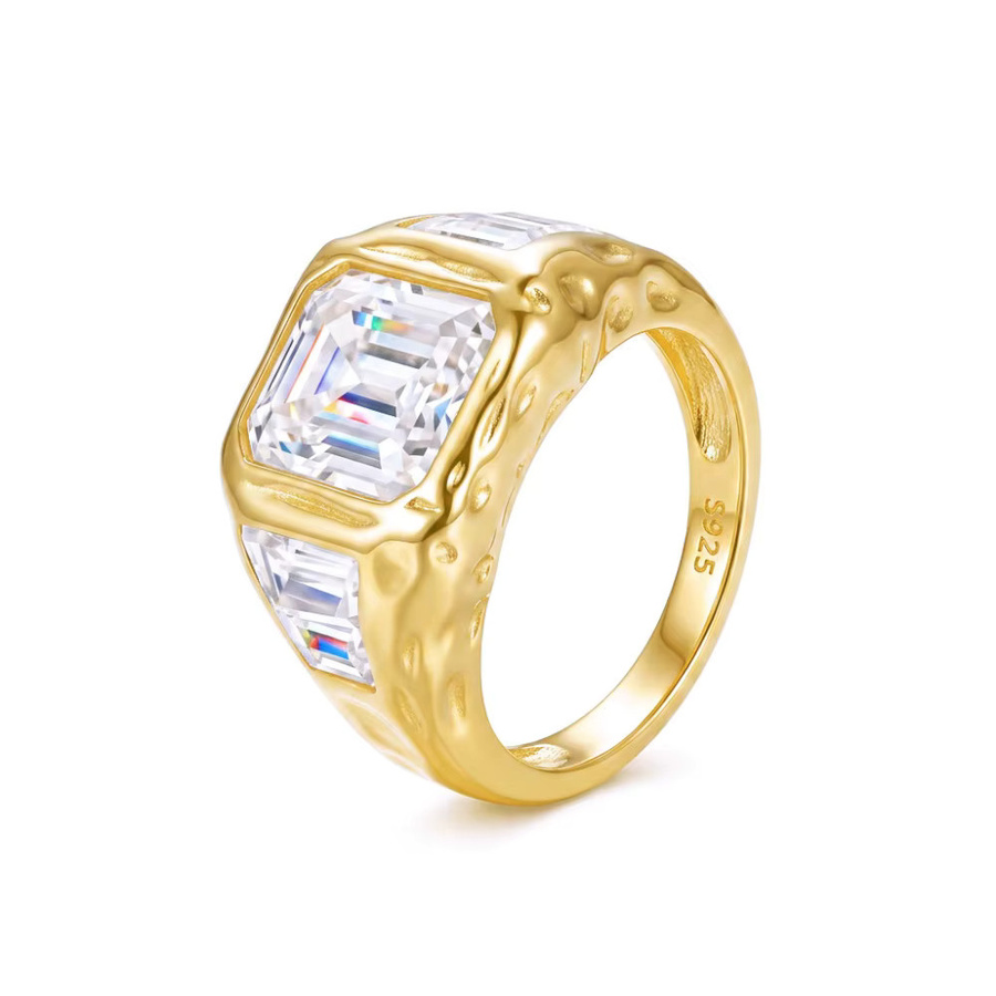 NKHOG Ring, 925 Silber, Moissanit, Herren - Bild 6